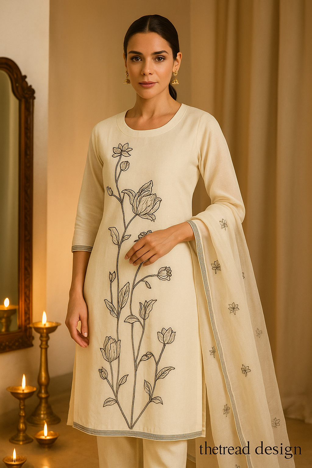 Gul Bahaar linen kurta set